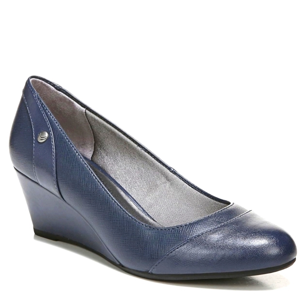 Life Stride Women's Wedge Toe Shoes Size 5M Blue